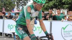 El ciclista sufri&oacute; una fuerte ca&iacute;da en la tercera etapa de la Vuelta a Colombia. 