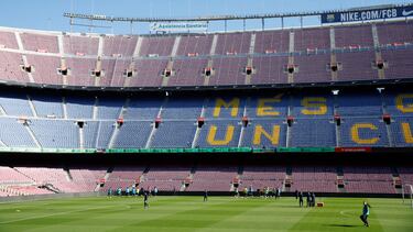 Vista panor¨¢mica del Camp Nou.