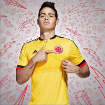 Es un orgullo tenerla, un honor. Todos con la camiseta oficial de Colombia @adidasCO 2015!