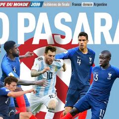La portada que 'calienta' el choque Francia-Argentina
