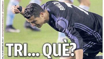 Portada del diario L'Esportiu del día 26 de enero de 2017.