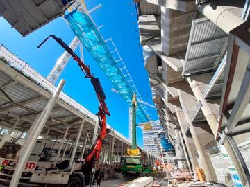 El avance de las obras del estadio Santiago Bernabéu