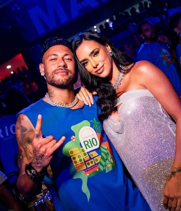 Neymar con Bruna Biancardi. 