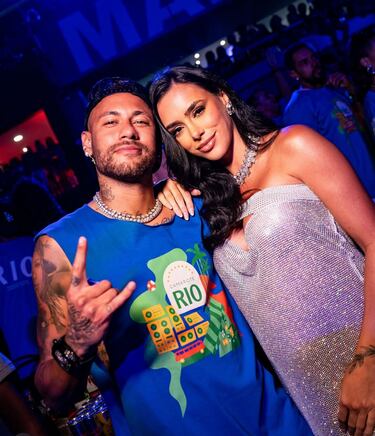Neymar con Bruna Biancardi. 