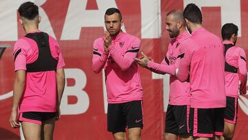 Joan Jordán, en un entrenamiento.