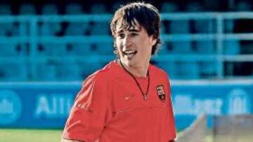 <b>FRESCO. </b>Bojan Krkic, tras un entrenamiento del Barcelona.