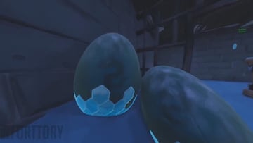 La silueta del embri&oacute;n dentro del huevo