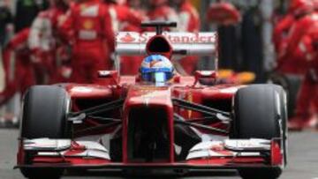 Un segundo puesto, con victoria de Vettel en Spa, no le sirvió a Alonso para recortar puntos respecto al líder, pero ni él ni su equipo se rinden.