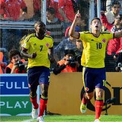 ¿Cuándo fue la última vez que Colombia derrotó a Chile?