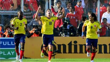 James y Falcao, figuras en la &uacute;ltima victoria de Colombia ante Chile 