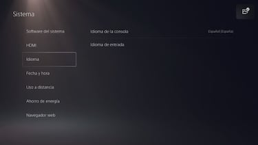 PS5: cómo cambiar el idioma y región de tu PlayStation 5