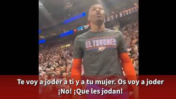 Westbrook, a un fan de Utah: "¡Te voy a jod... a ti y a tu mujer!"