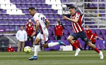 Salida a la contra de Oscar Plano del Real Valladolid que termina en el gol 1-0 