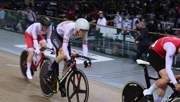 Erik Martorell, en la eliminación de los Mundiales de pista.