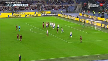 Ya no se ven tantos así en el fútbol: el golazo perfecto de pizarra de Bélgica a Italia