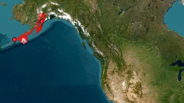 Un terremoto de magnitud 7.3 sacudió la Península de Alaska y el Servicio Meteorológico Nacional emitió una alerta de tsunami.