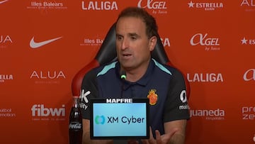 Jagoba Arrasate, entrenador del Mallorca, tras la derrota en casa ante el Getafe.