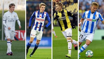 Todas las etapas de Odegaard desde su llegada al Madrid.