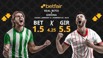 Real Betis vs. Girona FC: horario, dónde ver, pronósticos y clasificación