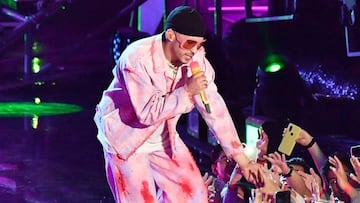 Bad Bunny en los Spotify Awards en el Auditorio Nacional, México. Marzo 05, 2020.