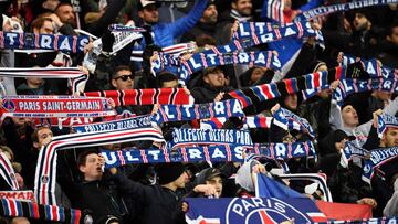 Hinchas del PSG.