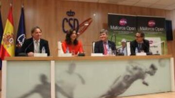 Un momento de la presentación del Mallorca Open.
