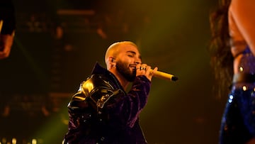 LAS VEGAS, NEVADA - APRIL 20: Manuel Turizo performs onstage during the 2023 Latin American Music Awards at MGM Grand Garden Arena on April 20, 2023 in Las Vegas, Nevada. (Photo by Mindy Small/Getty Images)