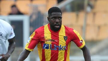 Lecce (Italy), 20/05/2023.- US Lecce's Samuel Umtiti in action during the Italian Serie A soccer match US Lecce vs Spezia Calcio at the Via del Mare stadium in Lecce, Italy, 21 May 2023. (Italia) EFE/EPA/ABBONDANZA SCURO LEZZI
