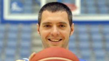 Javi Salgado, durante su estancia en el Gipuzkoa, su anterior club.