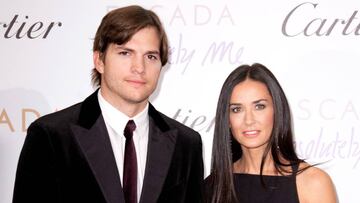 Demi Moore y Ashton Kutcher en la Gala de Caridad, en el Ritz-Carlton