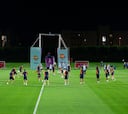 Último entrenamiento de España antes de enfrentarse a Marruecos
