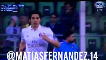 Este fue el instante en que Mati Fernández debutó en el Milan