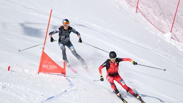Imagen de la prueba de relevos mixtos de la Copa del Mundo de Esquí de Montaña de Boí Taüll