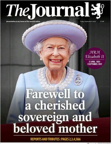 Las portadas de los diarios tras el fallecimiento de Isabel II