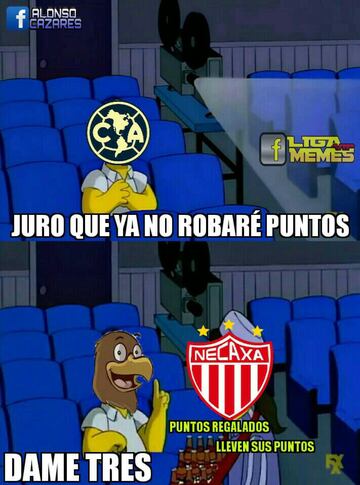 Los 27 memes que se burlan de la derrota de América ante Necaxa