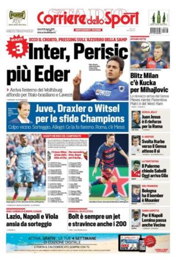 Portadas de la prensa deportiva