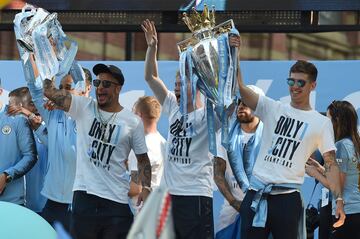 Walker, Stones y De Bruyne.