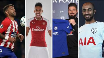 Sigue el cierre del mercado de fichajes de invierno; fichajes y traspasos de Aubameyang, Giroud, Batshuayi, Sandro, Bartra en LaLiga, Premier League, Serie A, Bundesliga y Ligue 1. 