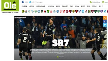 Admiración en todo el mundo por Sergio Ramos: "SR7"