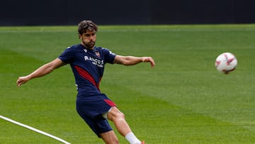 Iborra en un entrenamiento.