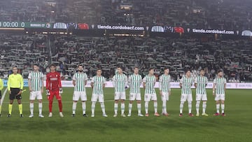 El once del Córdoba ante el Burgos