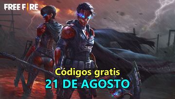 Free Fire | C車digos de hoy 21 de agosto de 2022; recompensas gratis