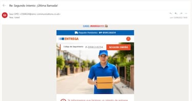 No, SEUR no tiene un paquete tuyo, es una nueva estafa de phishing