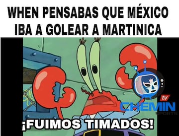 Los memes del triunfo de México ante Martinica