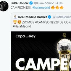 Doncic destila madridismo: "Vaya clase de baloncesto del Madrid"