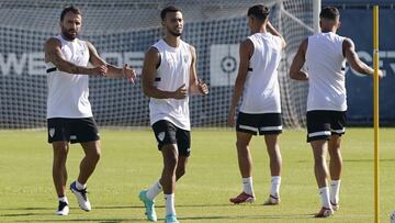 Hicham, en pleno entrenamiento.
