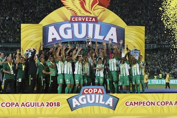 Atlético Nacional venció al Once Caldas dos goles por uno y se coronó campeón de la Copa Águila 2018. El equipo de Hernán Darío Herrera, además, clasificó a la Copa Libertadores del próximo año.