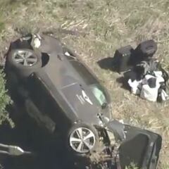Tiger Woods car accident today: golfer freed with 'jaws of life' rescue tool