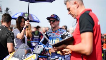 Álex Márquez, en la parrilla del esprint del GP de San Marino.