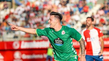 Svensson, celebrando el 0-1 en Algeciras.